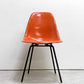 ハーマンミラー Herman Miller サイドシェルチェア ダイニングチェア 2nd FRP Hベース オレンジ系カラー イームズ ビンテージ ミッドセンチュリー ●