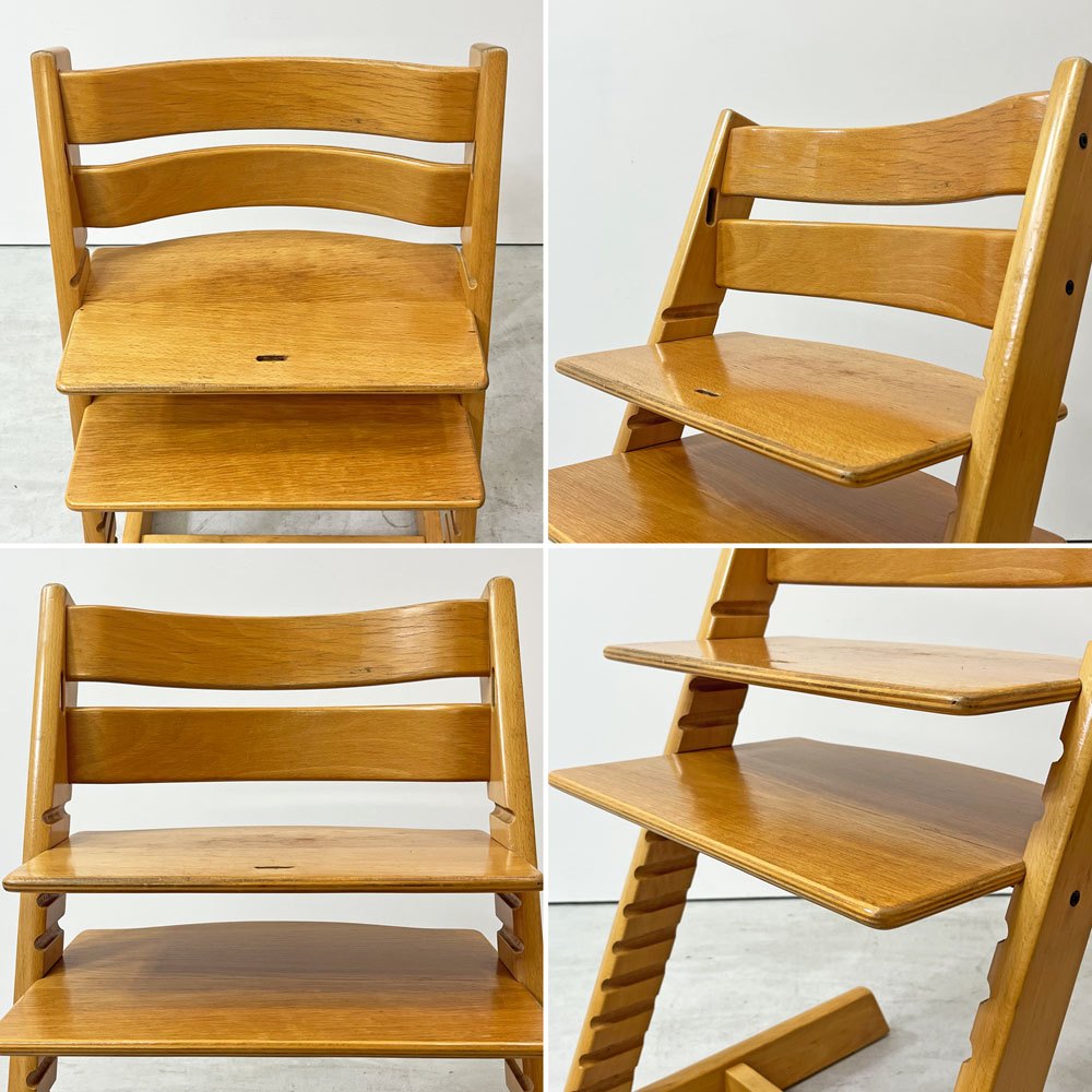 ストッケ STOKKE トリップトラップ TRIPP TRAPP ベビーチェア キッズチェア S/N無し ノルウェー 北欧家具 ナチュラル ●
