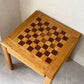 ビンテージ オーク チェステーブル Vintage Oak Wood Chess Table 70's チェス盤 ゲームテーブル ★