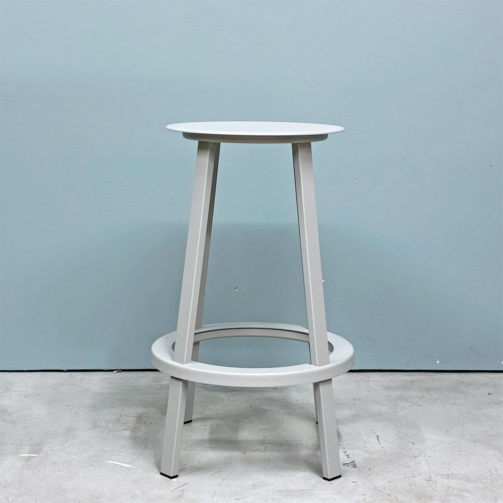 ヘイ HAY リボルバー バースツール ロー REVOLVER BAR STOOL LOW H65cm スカイグレー 回転式座面 レオン・ランズメイヤー デンマーク B ◎