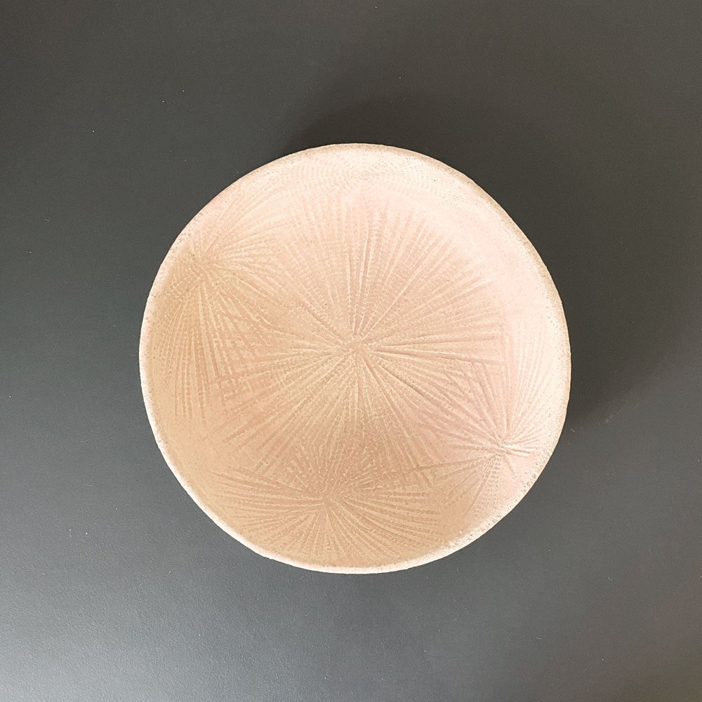 ヴィンセント・ヴェルデ Vincent Verde ディーププレート 19cm 深皿 ピンク系 フランス 現代作家 Bazar et Garde-Manger 取扱 ◎