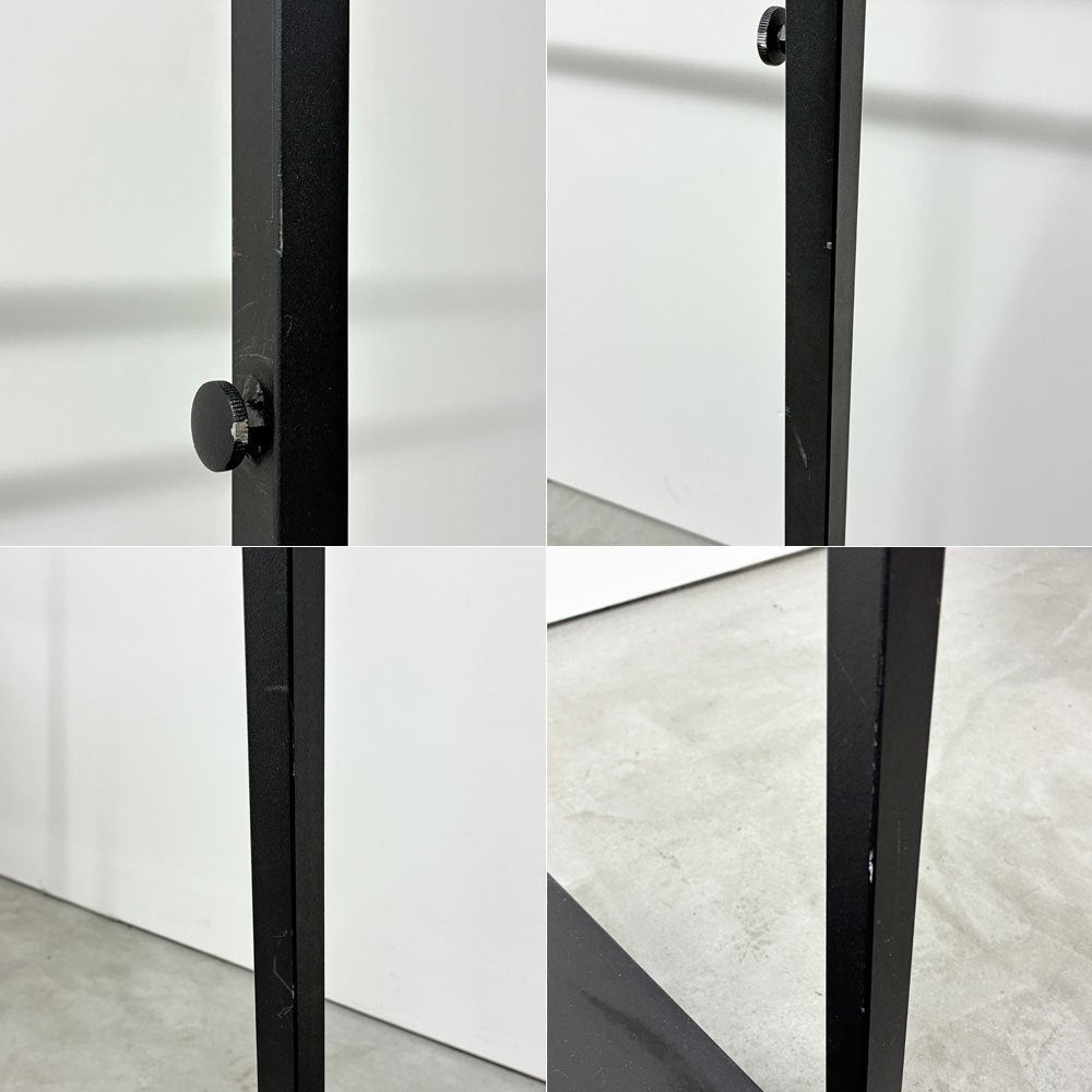 杉山製作所 NハンガーラックC 1200 サンドブラック BLACK 棚板付き 店舗什器 定価￥88,000- ◎