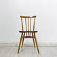 アーコール Ercol スティックバックチェア ダイニングチェア エルム材 UKビンテージ Vintage 英国家具 ●