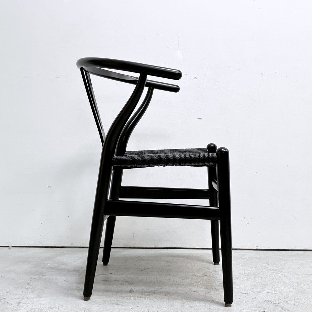 カールハンセン＆サン Carl Hansen & Son CH24 Yチェア ブラックラッカー×ブラックペーパーコード ビーチ材 ハンス・J・ウェグナー デンマーク 北欧家具 日本仕様サイズ D ●