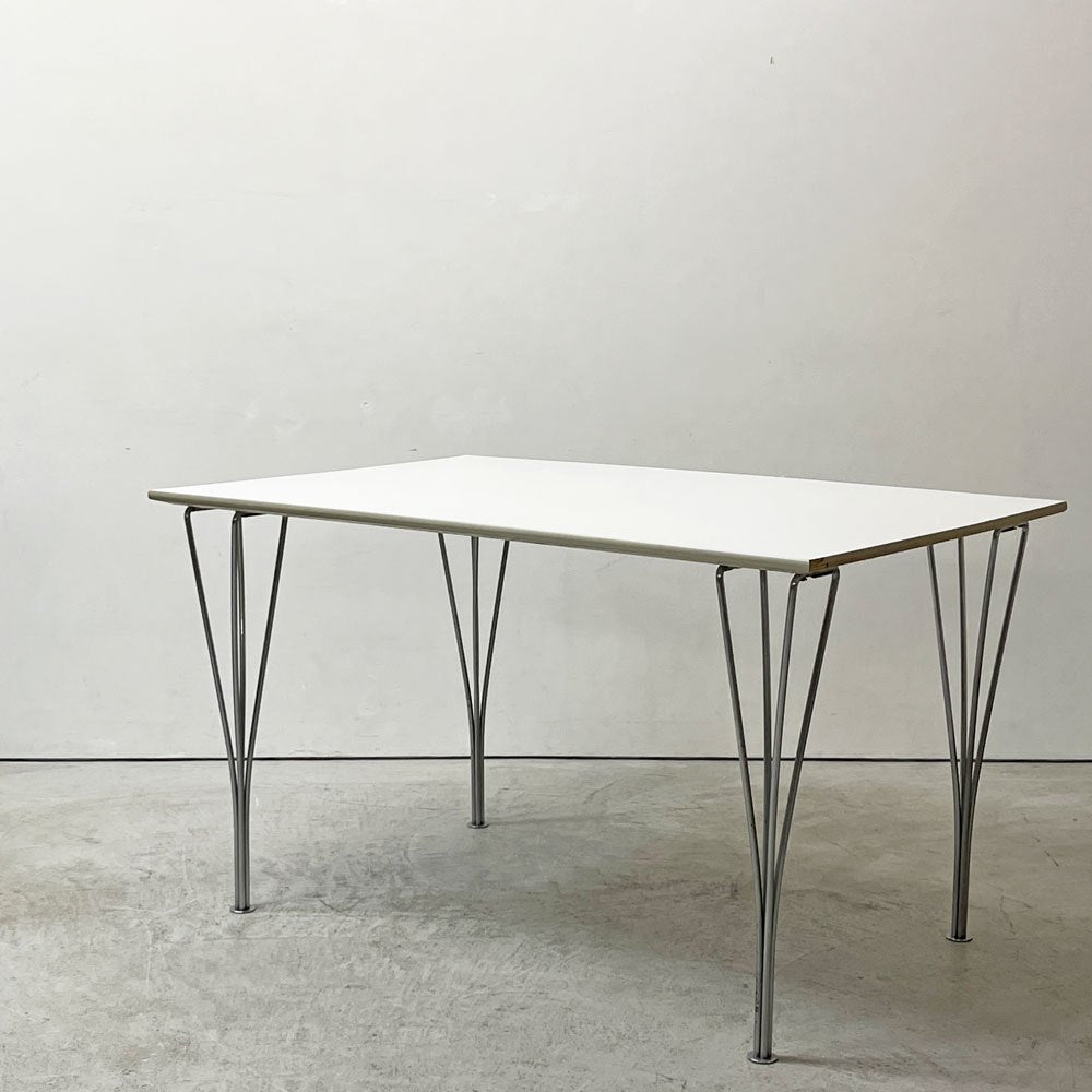 フリッツハンセン Fritz Hansen 長方形 TABLE SERIES Bテーブル ビンテージ ゴールドエッジ ダイニングテーブル ピート・ヘイン アルネ・ヤコブセン 希少 ●