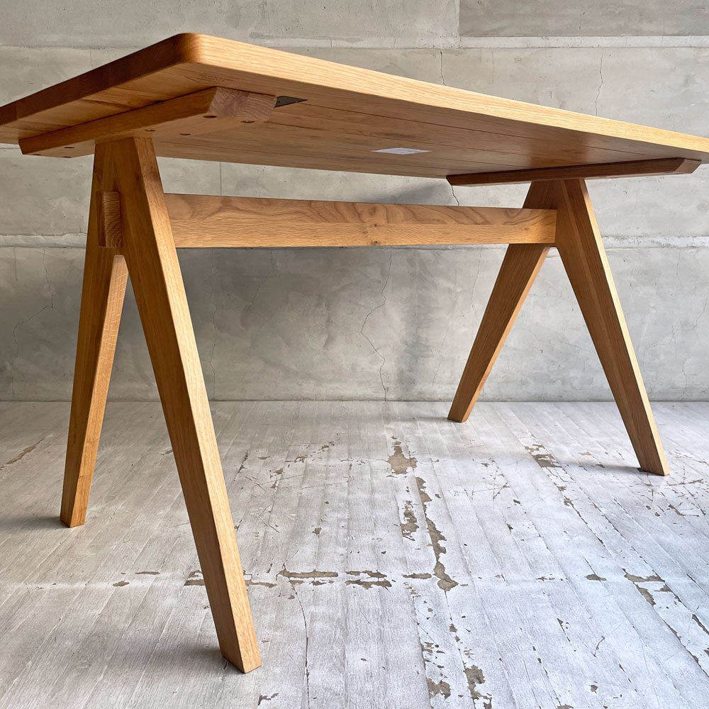 アーバンリサーチ URBAN research DOORS LIVING PRODUCTS ダイニングテーブル BOTHY 1350 オーク無垢材 定価 ￥88,000- ♪
