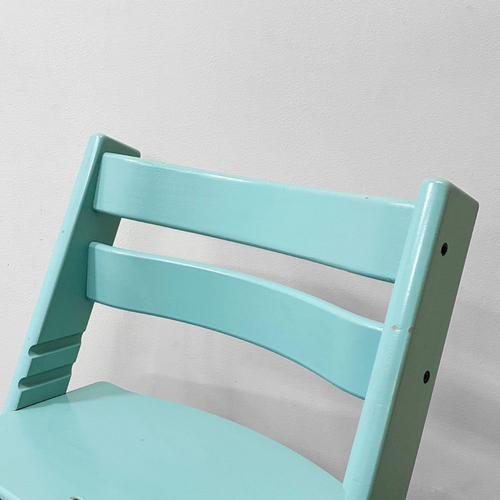 ストッケ STOKKE トリップトラップ TRIPP TRAPP ベビーチェア キッズチェア S/N6～ ノルウェー 北欧家具 アクアブルー ●
