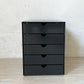 ユーエスエムハラー USM Haller モジュラーファニチャー USMイノス USM inos DRAWER SET ドロワーセット 5段 レターケース ★