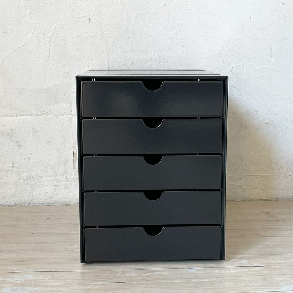 ユーエスエムハラー USM Haller モジュラーファニチャー USMイノス USM inos DRAWER SET ドロワーセット 5段 レターケース ★
