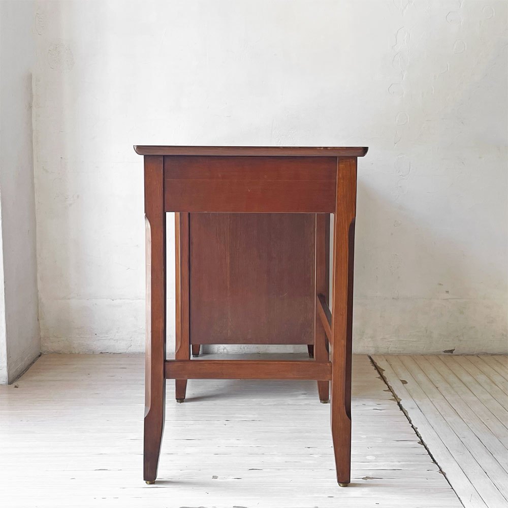ビーピージョン B.P.John Furniture 片袖 デスク 机 4ドロワー デコラトップ 米軍家具 ミッドセンチュリー USビンテージ ★