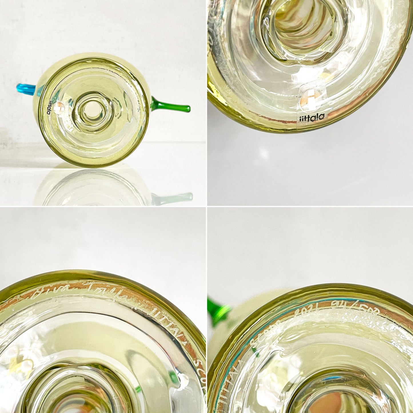 イッタラバード iittala バーズバイトイッカ Birds by Toikka スロ Sulo 脚付き スコープ復刻品 2021年 94/500 オイバ・トイッカ 北欧雑貨 ヒビ有 ■