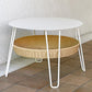 イデー IDEE ワラビー ローテーブル WALLABY LOW TABLE ラウンド スチール ラタン ナチュラルモダン ◇