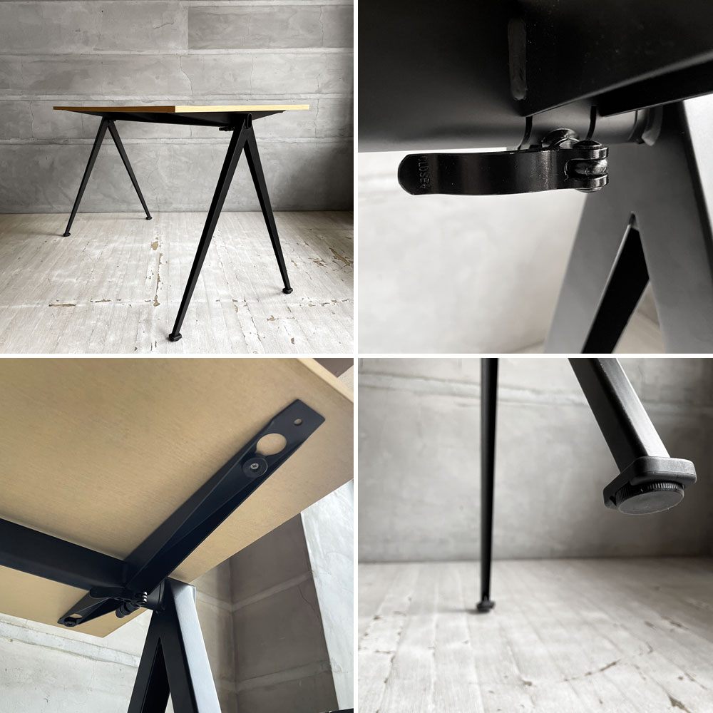 ヘイ HAY ピラミッドデスク PYRAMID DESK オーク材×スチール脚 コンパスレッグ W120cm 定価￥55,000- ♪