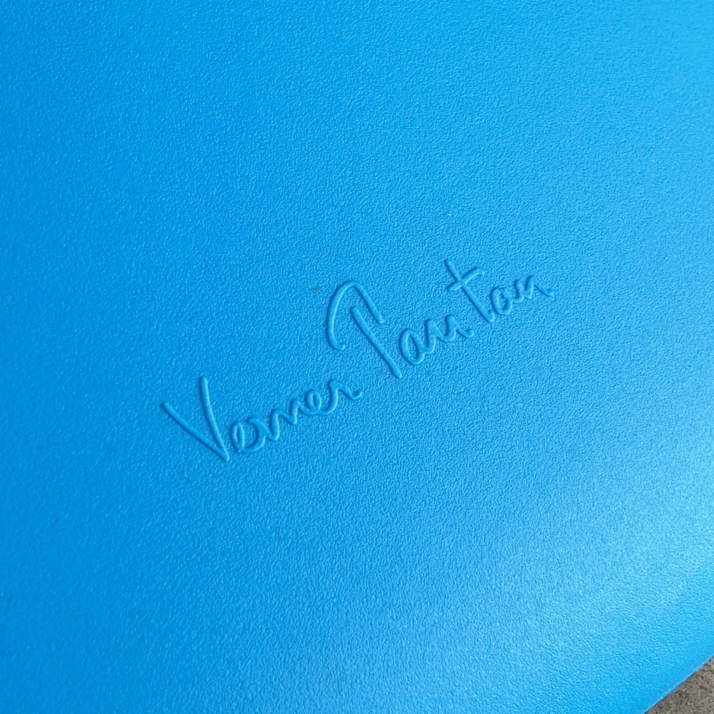ヴィトラ vitra パントンチェア ダイニングチェア スタッキング グレイシャーブルー ヴェルナー・パントン Panton ミッドセンチュリー スペースエイジ 定価￥58,300- ■