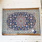 イスファハン Esfahan ペルシャ絨毯 ラグ カーペット 95cm×70cm ウール（縦糸シルク） タグ付 イラン ★