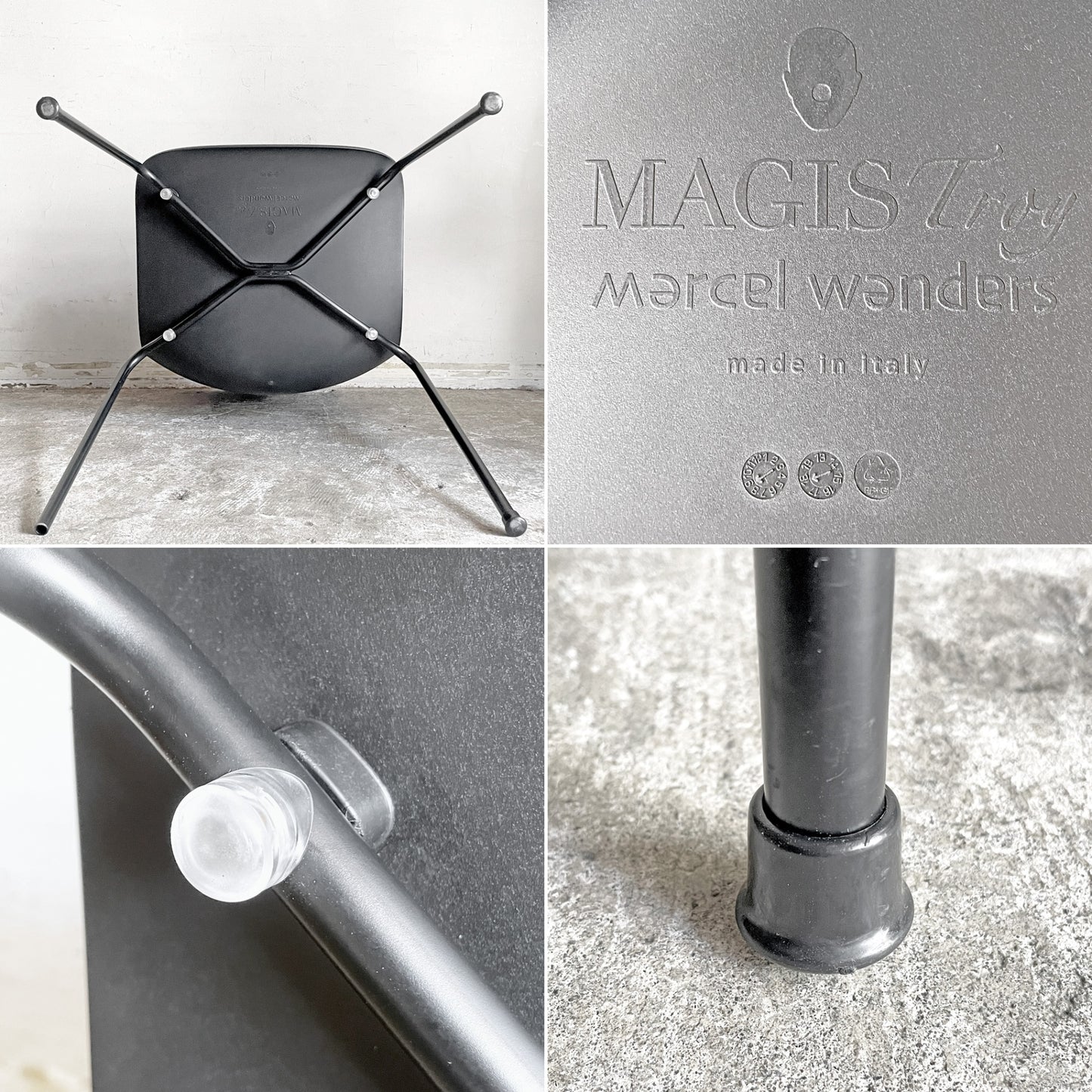 マジス MAGIS トロイ 4レッグス TROY 4-legs ダイニングチェア スタッキングチェア ガーデンチェア マルセル・ワンダース イタリア D ■