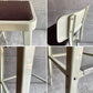 ダルトン DULTON スタンダードバーチェア Standard bar chair ハイチェア アイボリー スチール×ファブリック USビンテージスタイル 座面張替え済 参考定価¥28,600- A ♪