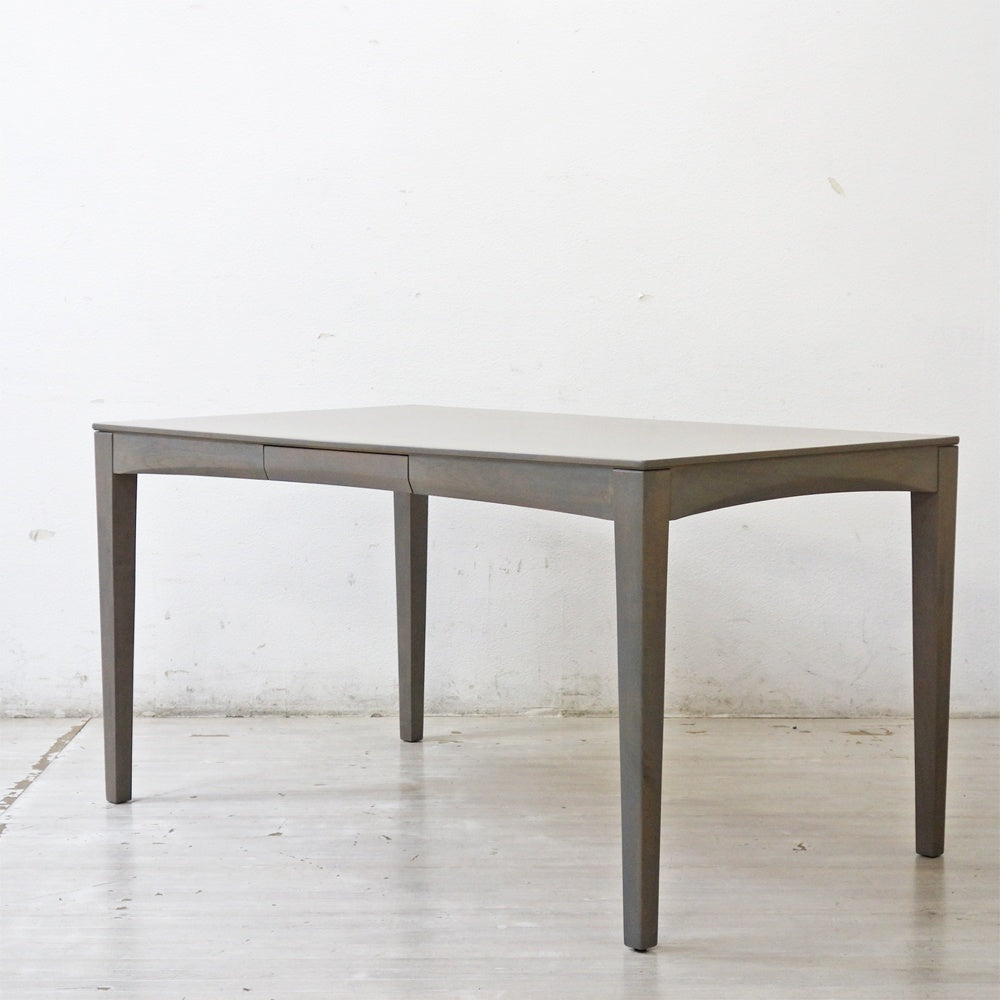 アクタス ACTUS エーボスコ2 A-BOSCO2 ダイニングテーブル 再塗装品 抽斗2杯 ニヤトー材 W135cm 朝日木材加工 ●