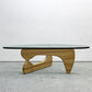 イサムノグチ Isamu Noguchi コーヒーテーブル Coffee Table ガラス天板 厚19mm リプロダクト品 デザイナーズ家具 名作 ●