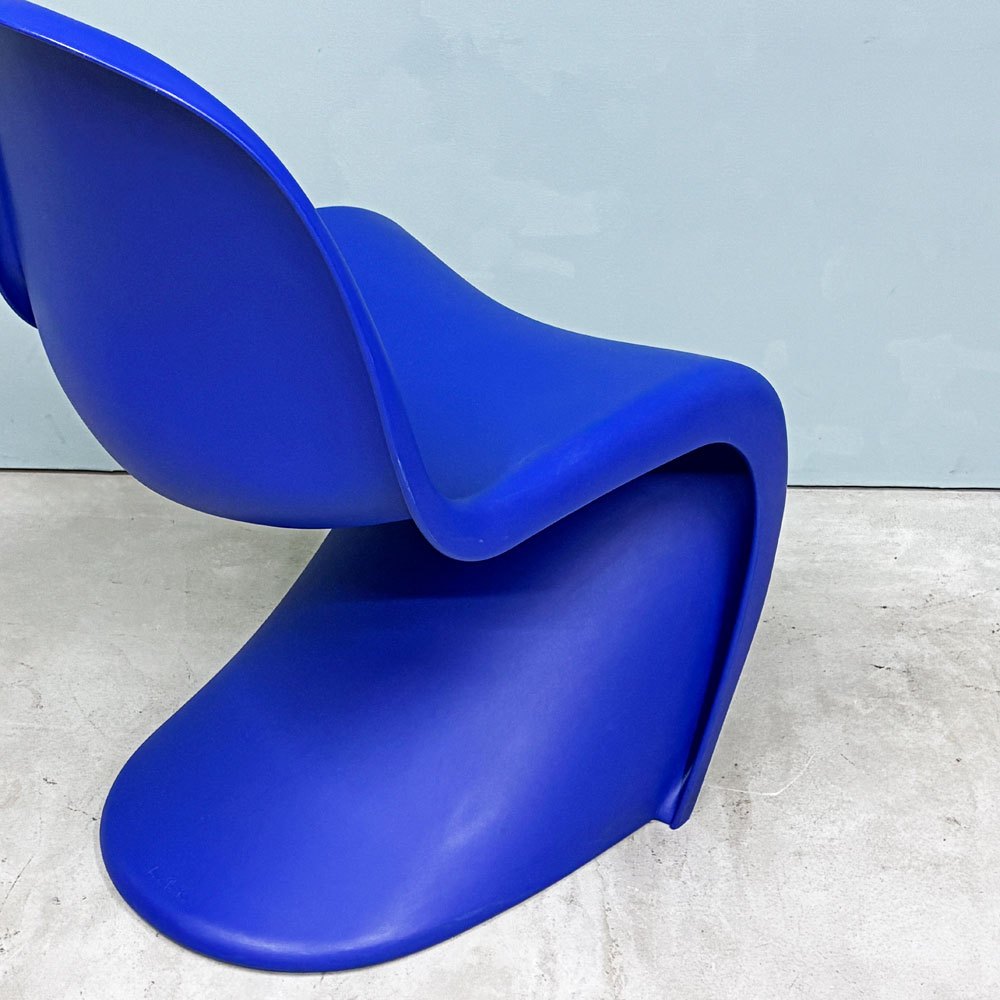 ヴィトラ vitra パントンチェア ダイニングチェア スタッキングチェア ブルー ヴェルナー・パントン Panton ミッドセンチュリー スペースエイジ B ◎