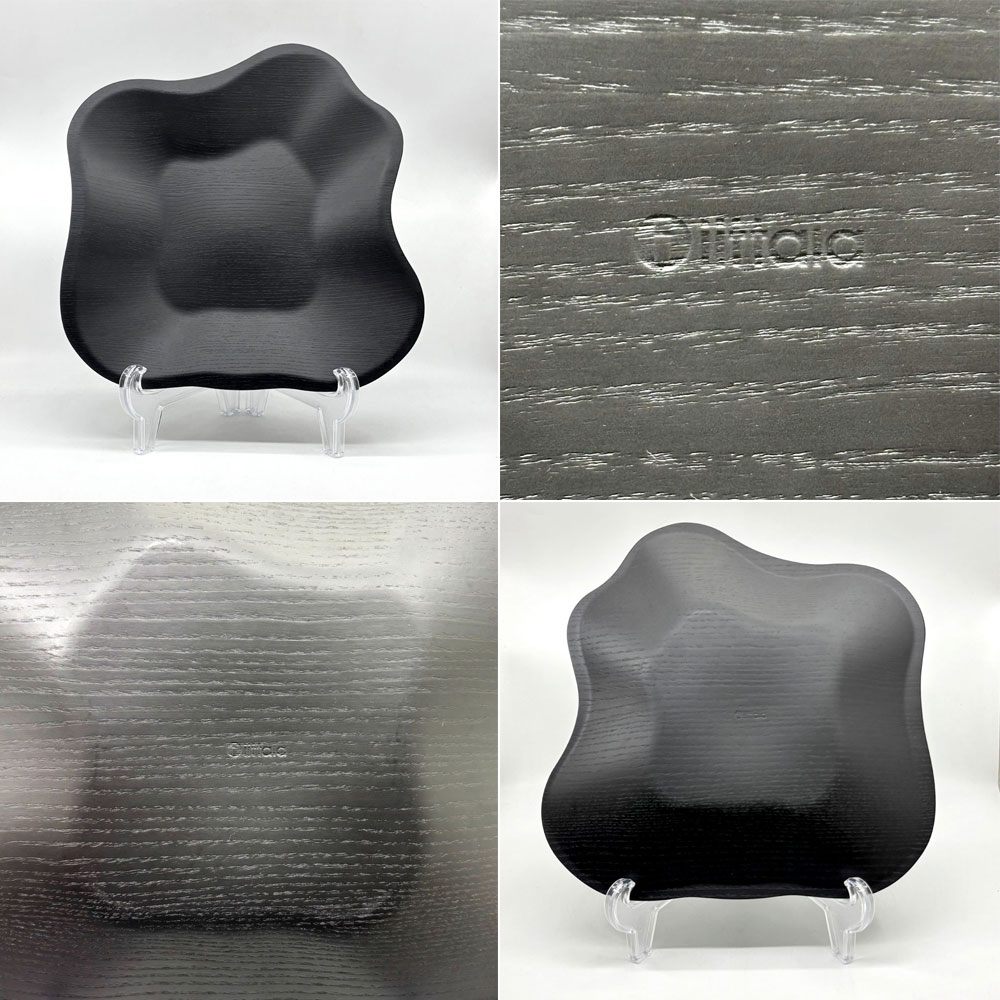 イッタラ iittala アルヴァ・アアルトコレクション Alvar Aalto プライウッドボウル プレート 385mm  ブラック 北欧 バーチ材 希少カラー ●