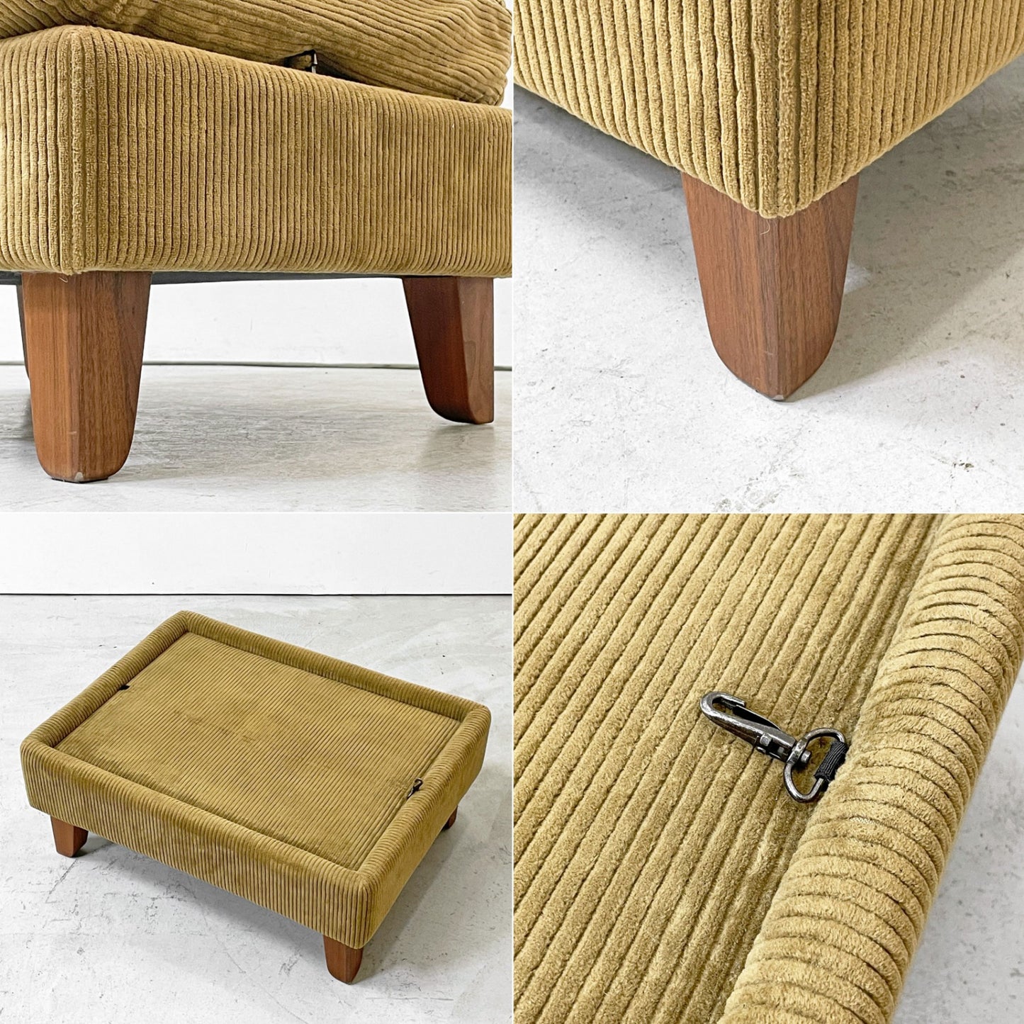 トラックファニチャー TRUCK FURNITURE FKソファ FK SOFA オットマン F-21 コーデュロイ フェザークッション ウォールナット材 ●