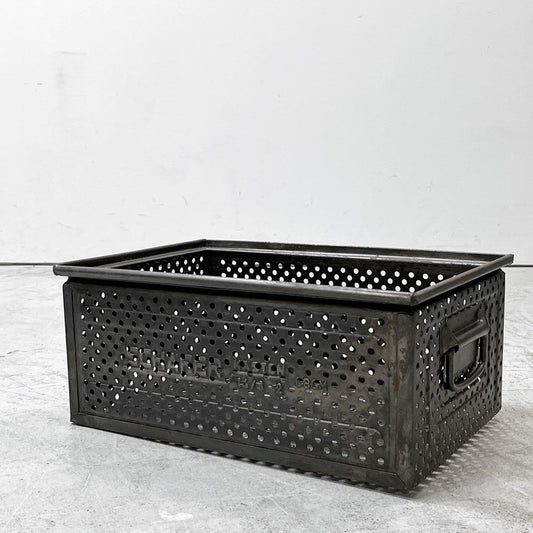 SCHAFER スタッキング ストレージボックス パンチングメタル インダストリアル ドイツビンテージ E ●