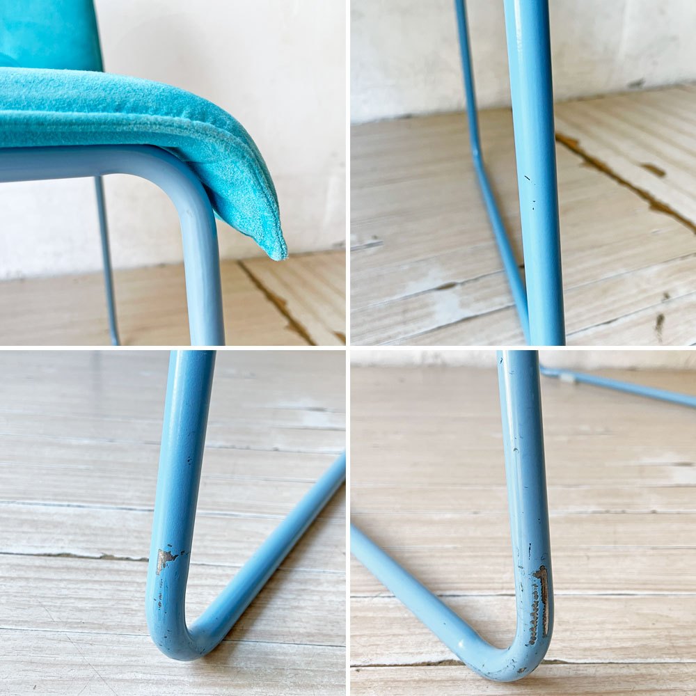 カッシーナ Cassina ixc. メンブレン MEMBRANE スタッキングチェア ダイニングチェア ブルー イタリア B ★