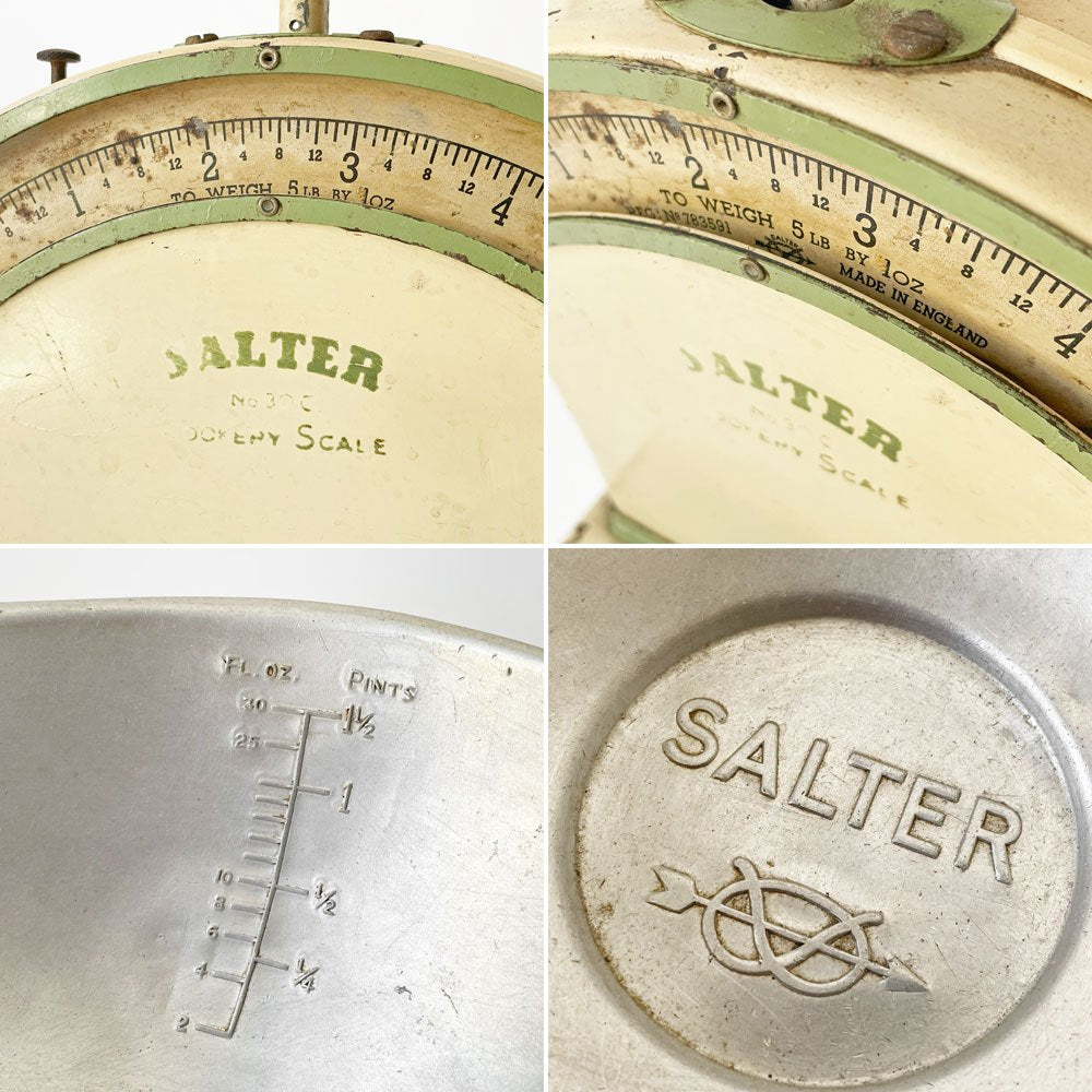 イギリス アンティーク SALTER ソルター キッチンスケール No.30C MADE IN ENGLAND UKビンテージ アンティーク ★