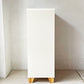 モモナチュラル Momo Natural ラブチェスト LOVE CHEST 60-5 トールチェスト 抽斗5杯 ホワイト 社外ハンドル 定価￥29,500- ★