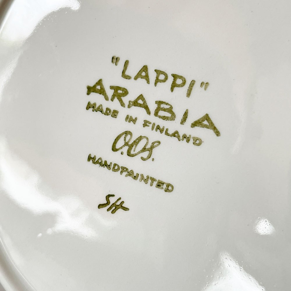 アラビア ARABIA ラッピ Lappi スーププレート 20.5cm オルガ・オソル Olga Osol 北欧食器 ビンテージ B ◇