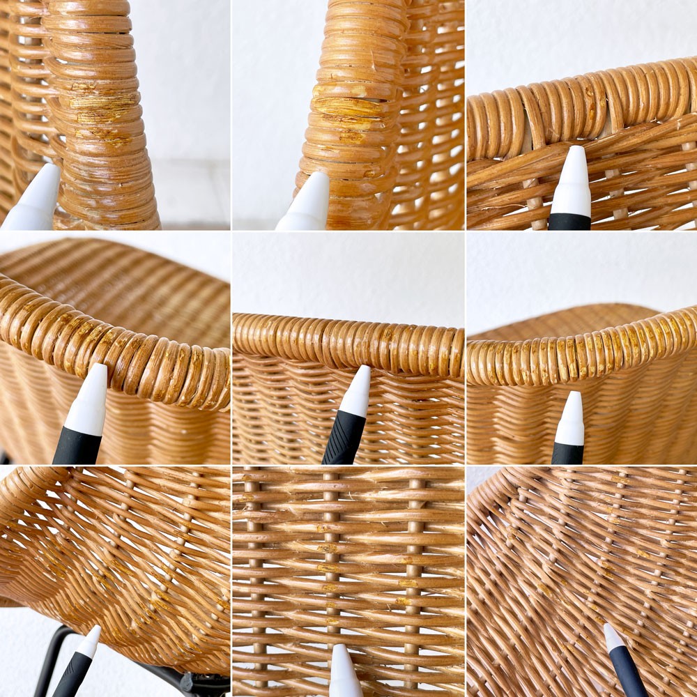 イデー IDEE バーバス チェア BARBAS CHAIR リビングチェア ダイニングチェア ラタン×アイアン アジアン リゾートスタイル B ◇