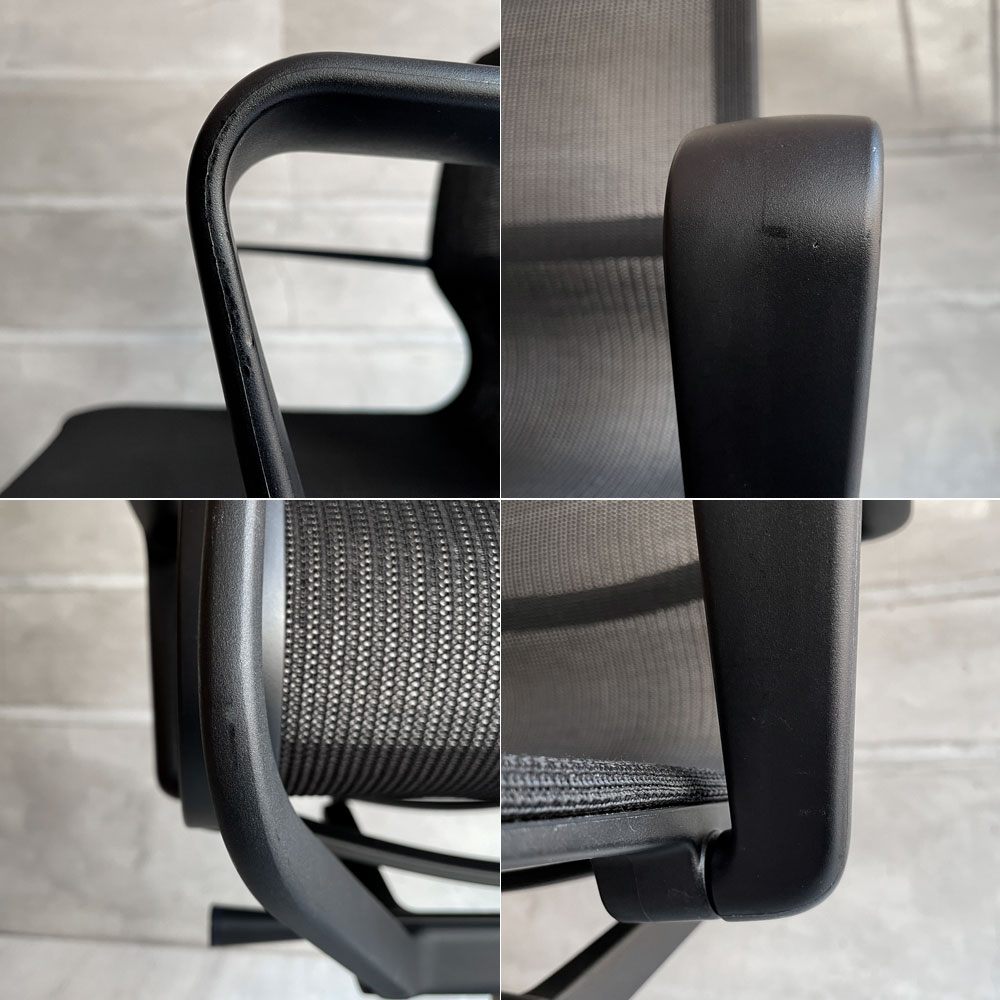 ヴィトラ Vitra フィジックス Physix デスクチェア オフィスチェア ブラック アルベルト・メダ キャスターベース 昇降機能 リクライニング 参考定価 ¥144,100-  ♪