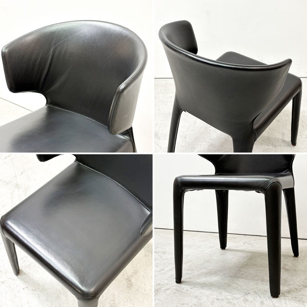 カッシーナ Cassina オラ 367 HOLA アームチェア 本革 ハンス・ウェッツスタイン モダン イタリア 定価￥429.000- ●