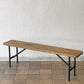 アクメファニチャー ACME Furniture ブライトン BRIGHTON ベンチ オーク無垢材 W140cm ディスプレイスタンド インダストリアルデザイン ◇
