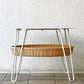イデー IDEE ワラビー ローテーブル WALLABY LOW TABLE ラウンド スチール ラタン ナチュラルモダン ◇