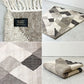 ノーチェ NOCE ウールモザイクラグ WOOL MOSAIC RUG 手機織り インドキリム ラグマット インド綿 197 × 146 cm ブラウン系 ●