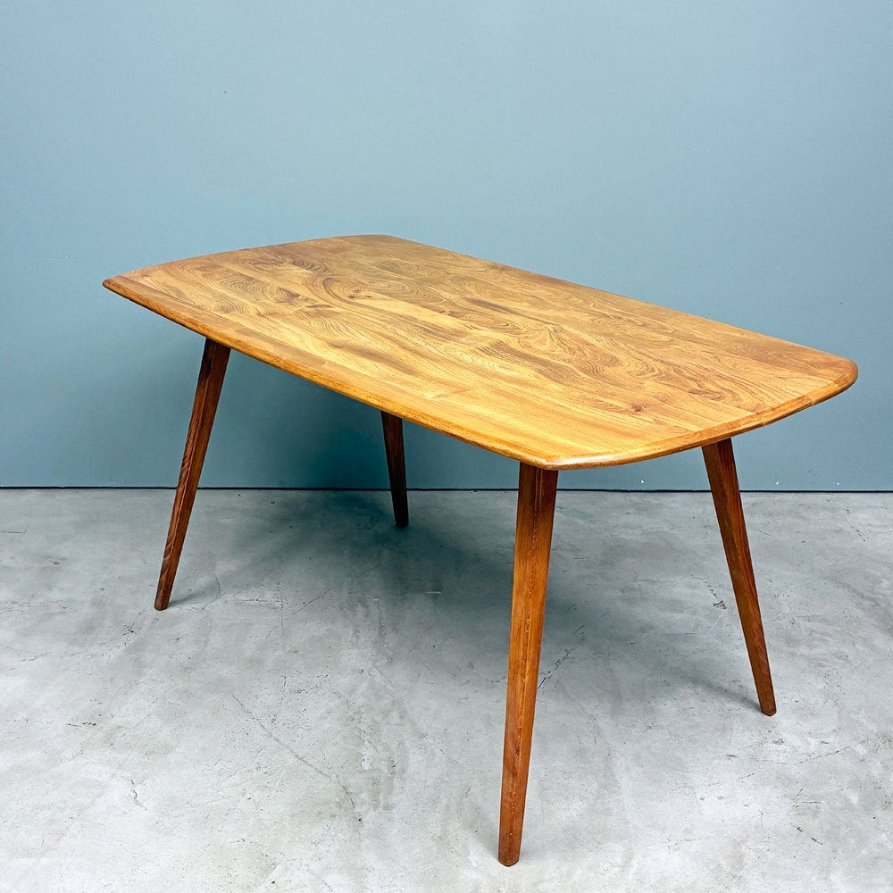 アーコール ERCOL レクタングル ダイニングテーブル Rectangle Dining Table エルム材 W137cm UKビンテージ UK Vintage ◎