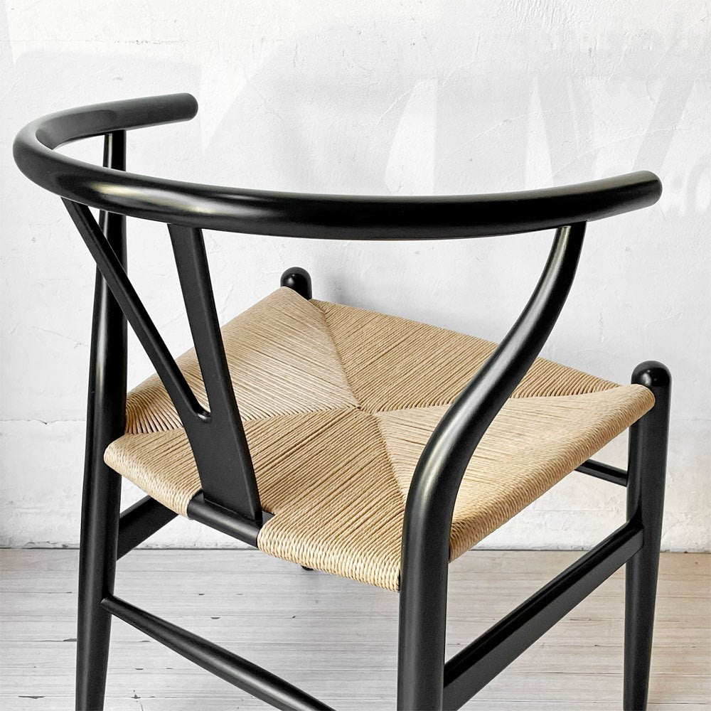 カール ハンセン＆サン Carl Hansen & son CH24 Yチェア ハンス・J・ウェグナー ビーチ材 ブラックラッカー ペーパーコード 日本仕様 参考定価104,500円 ★
