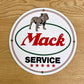 マックトラックス Mack Trucks ブルドッグ ブリキ看板 サイン ビンテージ ●
