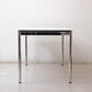 USMモジュラーファニチャー USM Haller USMハラーテーブル ワーキングデスク ダイニングテーブル W150×D75×H74cm アジャスター パールグレーラミネート(ホワイト) 高さ調整機能付 A ●