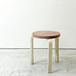 アルテック artek スツール60 stool60 3本脚 ペインテッド ピンク × ホワイト 50年代 ビンテージ アルヴァ・アアルト 希少 ●