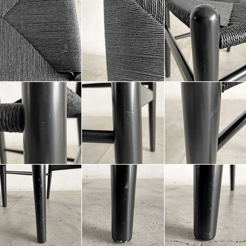 カールハンセン＆サン Carl Hansen & Son CH24 Yチェア ビーチ材 ブラックラッカー×ブラックペーパーコード 日本仕様サイズ ハンス・J・ウェグナー デンマーク 北欧家具 B 〓