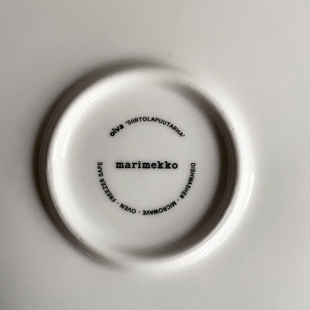 マリメッコ marimekko シイルトラプータルハ Siirtolapuutarha プラター 33cm マイヤ・ロウエカリ Maija Louekari 北欧食器 ♪