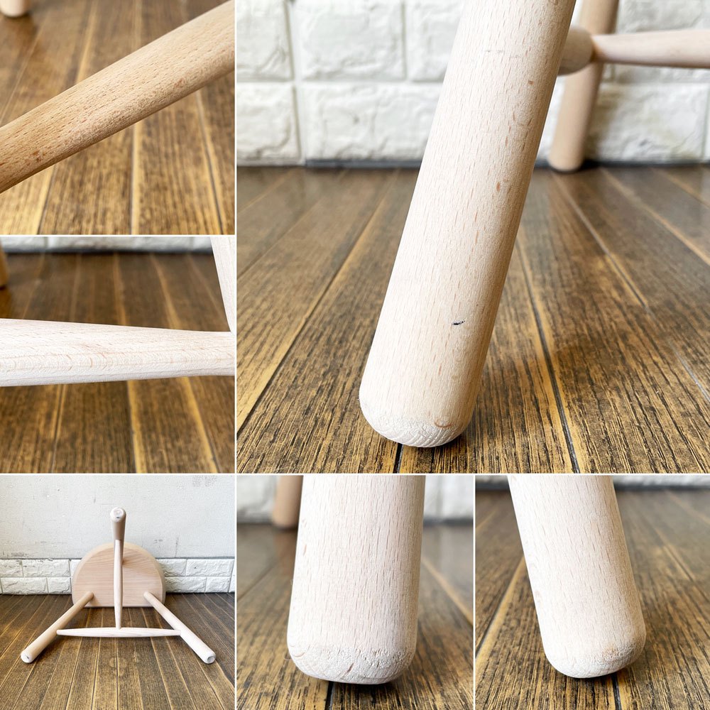 ワーナー Werner シューメーカーチェア Shoemaker Chair NO.42 スツール ビーチ材 ラーズ・ワーナー デンマーク 北欧家具 定価￥38,500- ◎