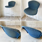 ノル Knoll Counter Height Stool カウンター ハイスツール ワイヤーチェア ホワイト ハリー・ベルトイア ミッドセンチュリー シートパッド付き ビンテージ ★
