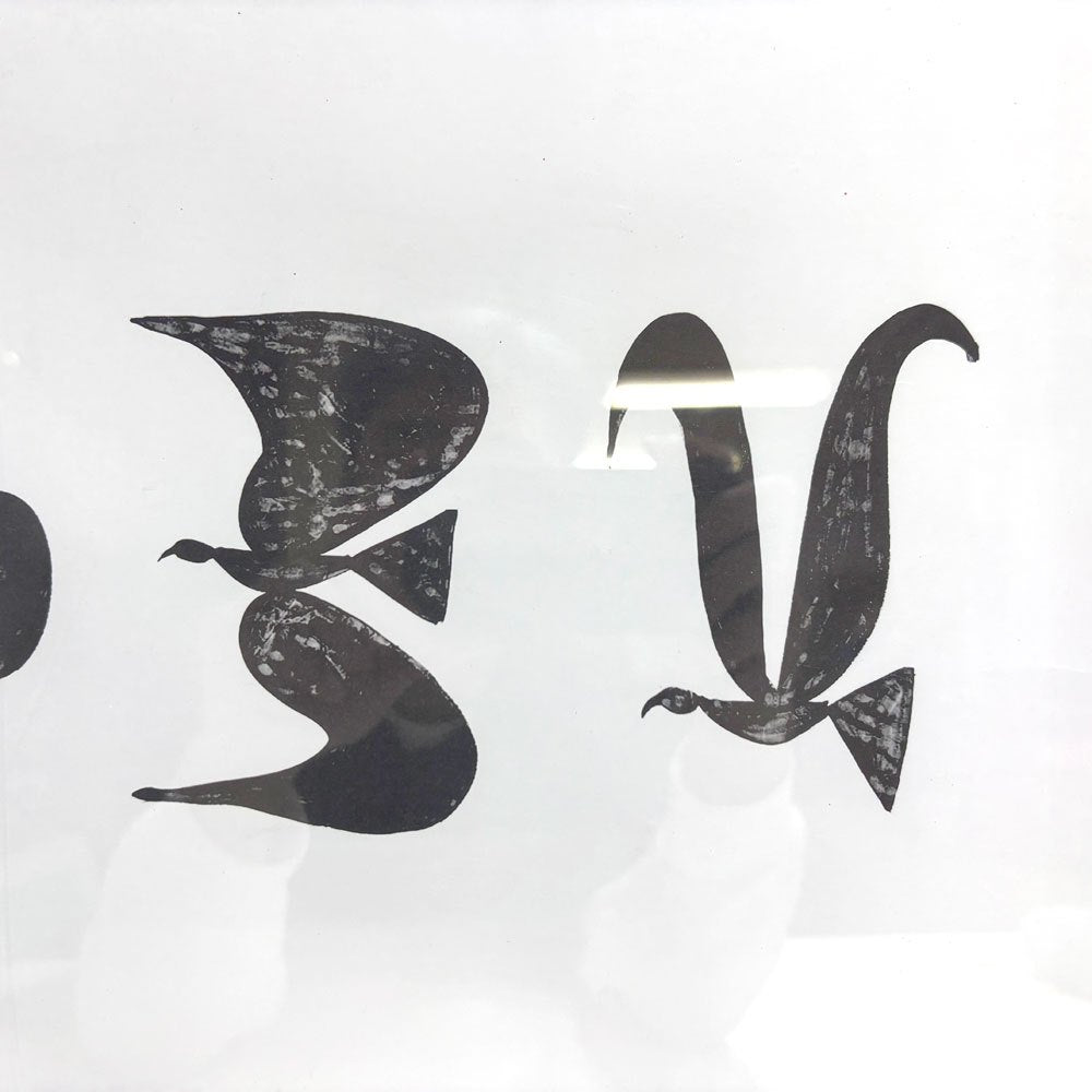 山口一郎 ブラックバード blackbird アートポスター プリント×ハンドペインティング 直筆サイン入り レッド 額装品 ●
