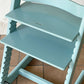 ストッケ STOKKE トリップトラップ TRIPP TRAPP ベビーチェア キッズチェア S/N無し ガード・グライダー付き アクアブルー ノルウェー 北欧家具 ◇