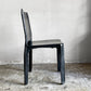 カッシーナ Cassina キャブチェア 412 CAB CHAIR アームレス 本革 ブラック マリオ・ベリーニ MoMA イタリアンモダン 定価￥385,000- ■