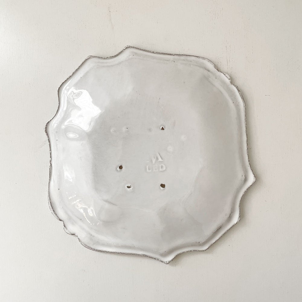 アスティエ・ド・ヴィラット Astier de Villatte レジャンス Regence デザートプレート 20.5cm フランス 定価￥17,600- B ◎